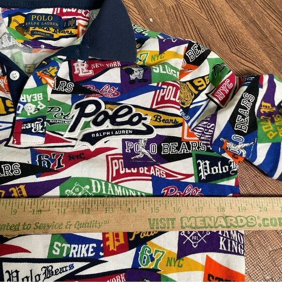 Polo Ralph Lauren Limited Edition Stadium Baseball Bears Pennant Shirt Small - Picture 5 of 6